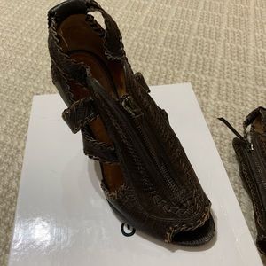 Givenchy peep toe booties